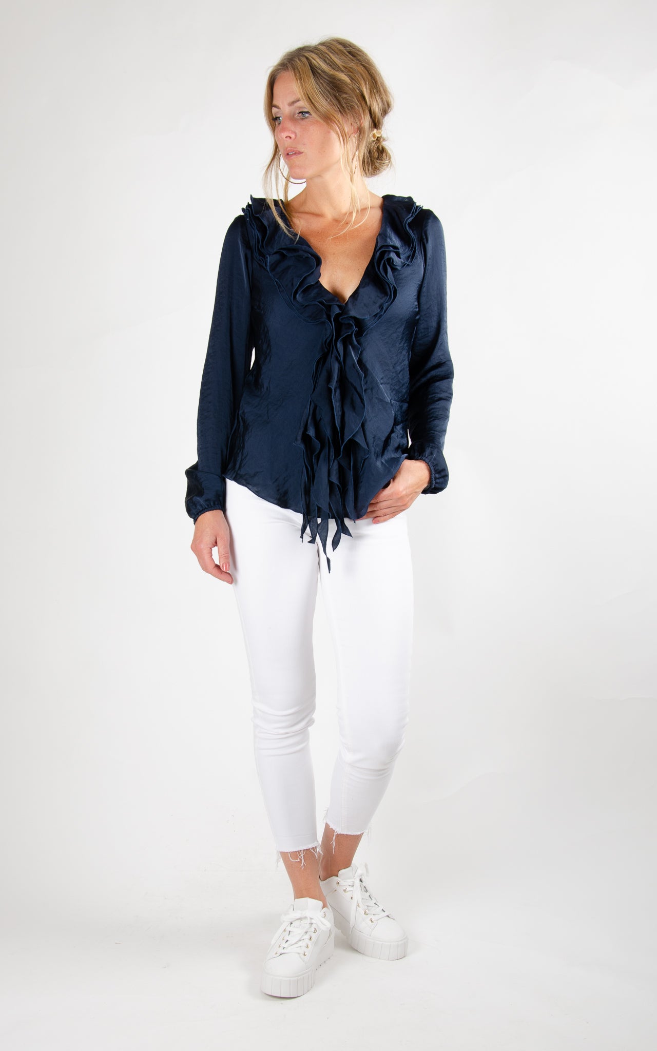 Bella Short Soft Shiny - Blue