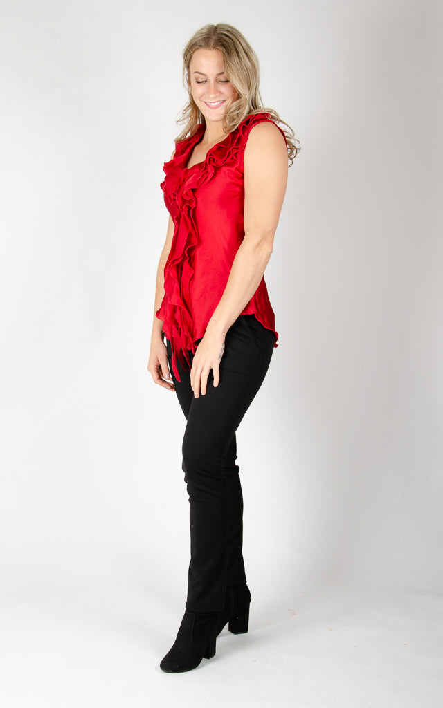 Nelly Short Soft Shiny - Red