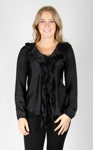Bella Short Soft Shiny - Black